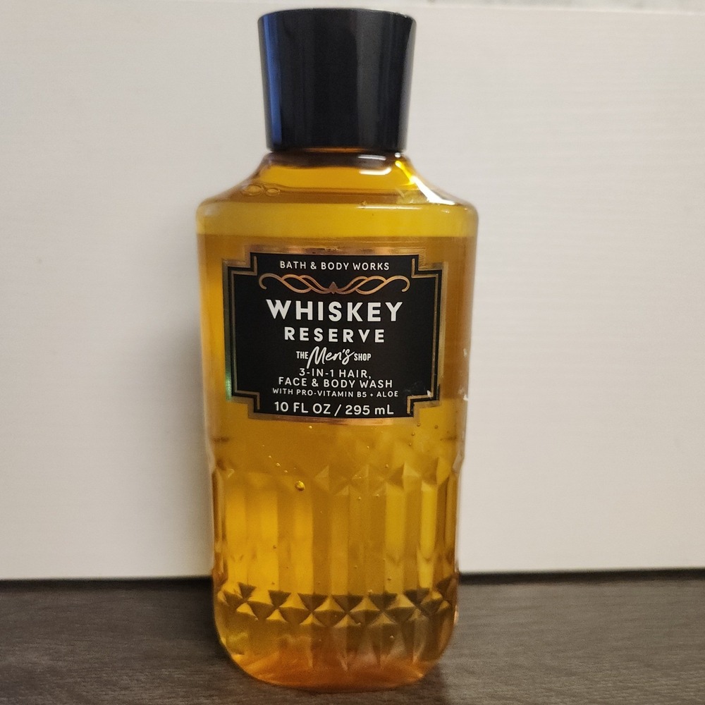 Bath & Body Works The Men Shop Whiskey Reserve 3-In-1 Hair Face Body Wash‎ 10 oz